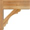 Ekena Millwork Olympic Block Rough Sawn Outlooker, Western Red Cedar, 8"W x 20"D x 20"H OUT08X20X20OLY05RWR - alternate 2